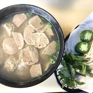 Meatball pho
