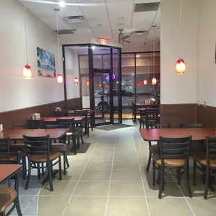 the inside of a restaurant