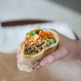 Baguette Shredded Chicken Banh Mi