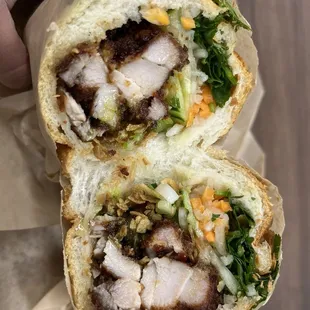 Fried Chicken Banh Mi