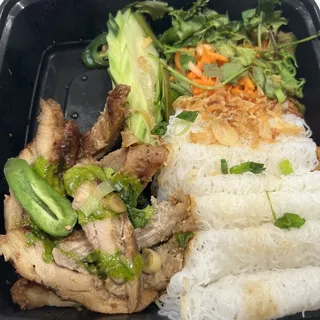 BBQ Lemongrass Chicken Vermicelli Bowl