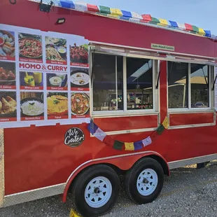 a red food truck