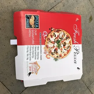 Smelly pizza box