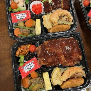 Unagi Bento and Chicken Katsu Bento