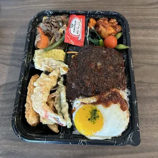 Hamburger Steak Bento Box