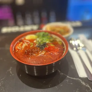 Spicy Miso Ramen plus a side of Kimchi