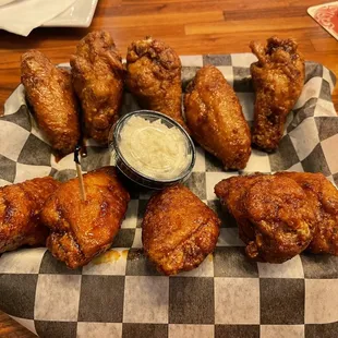 Half and Half Wings (Soy Ginger and Spicy)