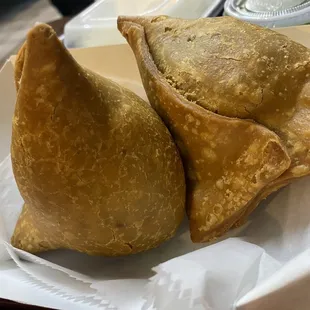 two empanadas on a plate