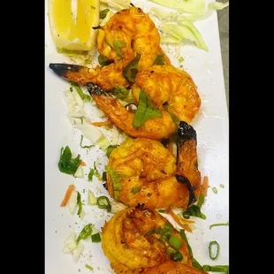 Grilled shrimps