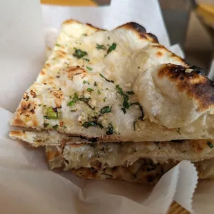 Naan with garlic