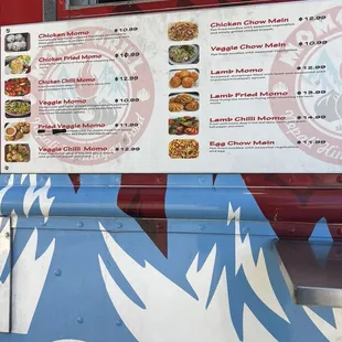 menu, sushi and sashimi