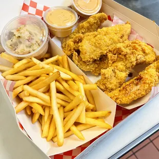 6 pcs crispy chicken tenders combo