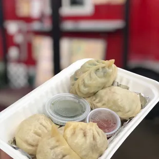 Veggie and Pork momos