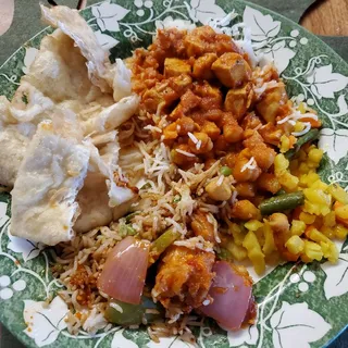 Chicken Curry Thali