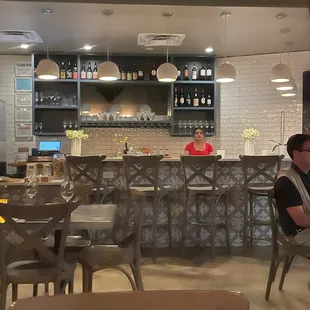 Bar in the second dining room.