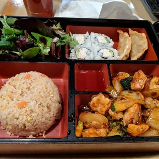 Chicken and Shrimp Bento Box
