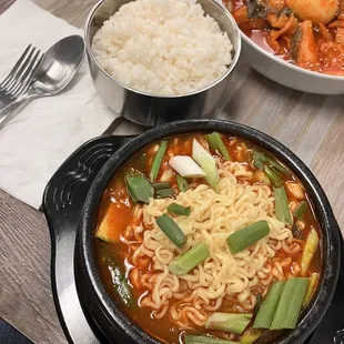 Spicy tofu stew (ramen not included, it was an add on)