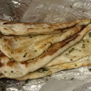 Garlic Naan warm and wonderful