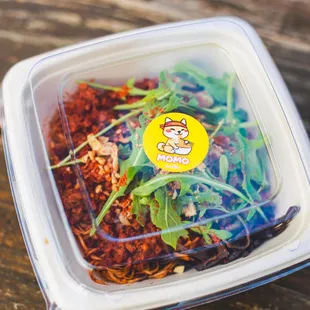 MOMO Spicy Noodle with Spicy Pork and Diablo Roasted Chili Powder