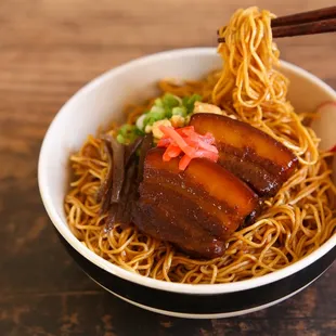 POPO'S NOODLE with tender PORK BELLY