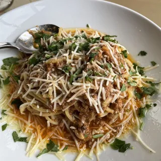 Tomato Pappardelle Bolognese