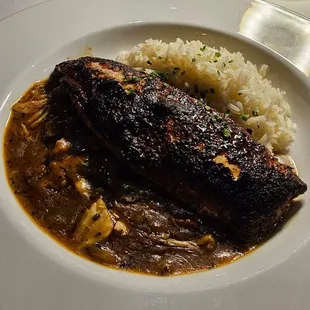Blackened Redfish Pontchartrain