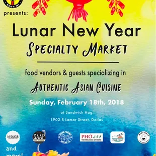 Super excited to be part of this pop up! Come check us out along with other amazing local Asian cuisines