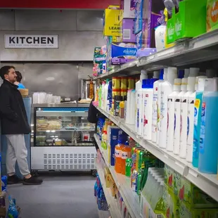 a man in a grocery store
