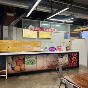 the interior of the store
