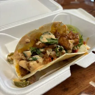 Asian chicken tacos