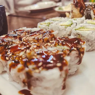 sushi, sashimi, sushi and sashimi, food