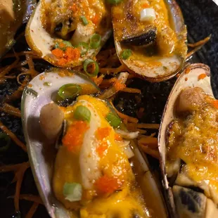 Baked Green Mussels