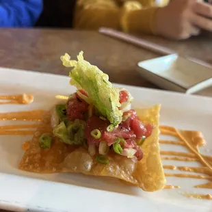 Wonton Poke is absolutely dynamite