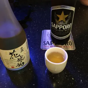 sushi and sashimi, drink