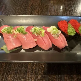 Garlic Tuna and Flying Fish Eggs