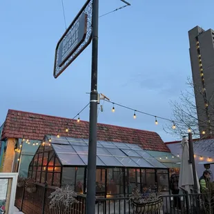 Find outdoor seating available in the warmer climate