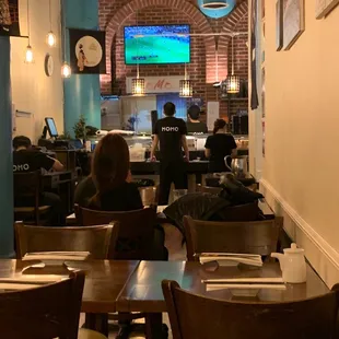 sushi and sashimi, interior