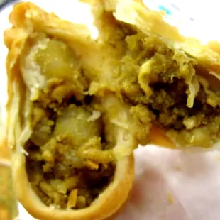 Chicken Curry Puff (interior)