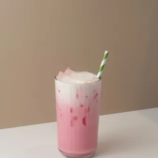 a glass of milkshake