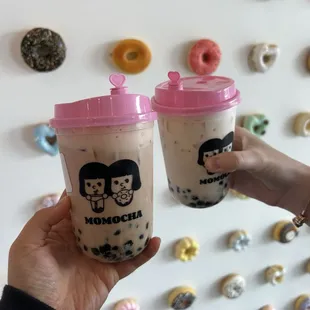 Classic Boba Milk Tea x2 $4.50 each