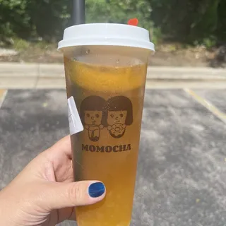 Mango Green Tea with Mango Pop