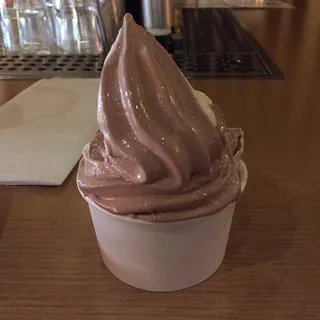 Cereal Milk and Chocolate Pretzel Twist Soft Serve