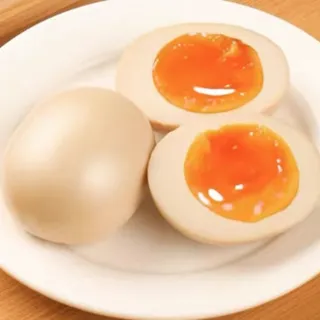 Half seasoned boiled egg