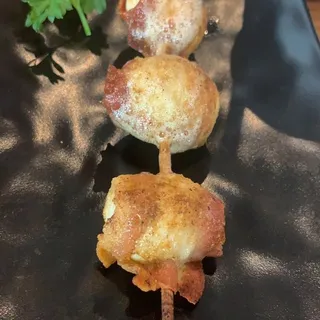 Bacon Wrapped Quail Eggs Skewer(3 Piece)