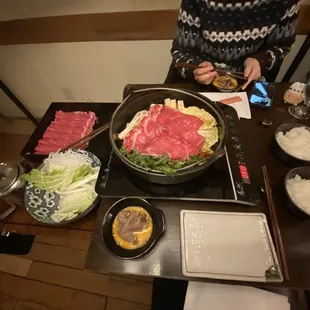Beef Sukiyaki Set