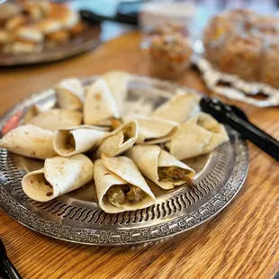 a plate of food on a table