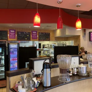 a beautiful drink station