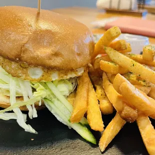 Egg Sandwich with Fries 早餐蛋堡配薯條