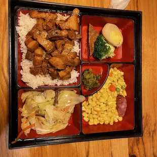 Braised Pork Bento