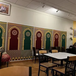 the interior of a restaurant